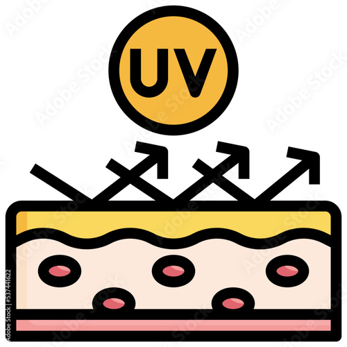 uv filled outline icon,linear,outline,graphic,illustration