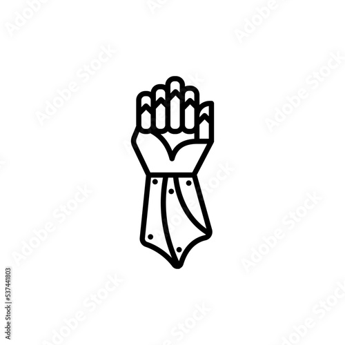 Принти на полотні gauntlet icon vector design templates