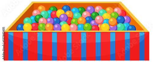 Isolated children ball pool
