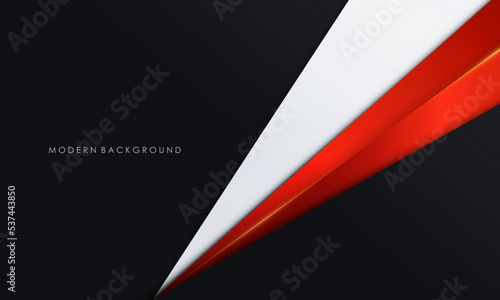 Abstract black and white with red background