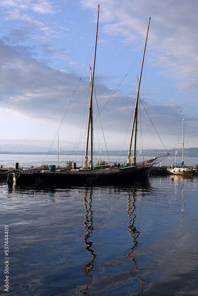 Obraz premium Genfer See bei Evian-les-Bains