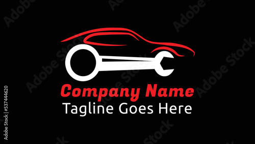 Car Maintenance or  Car service, car repair workshop automotive logo design