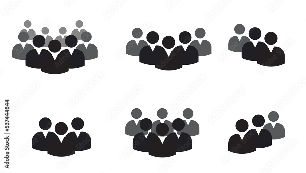 Set icon person. Persons symbol for your infographics.