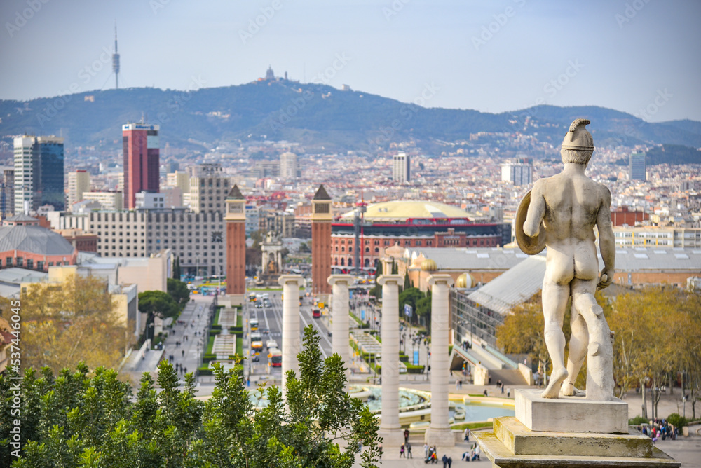 Barcelona - Blick vom Montjuïc National Palace