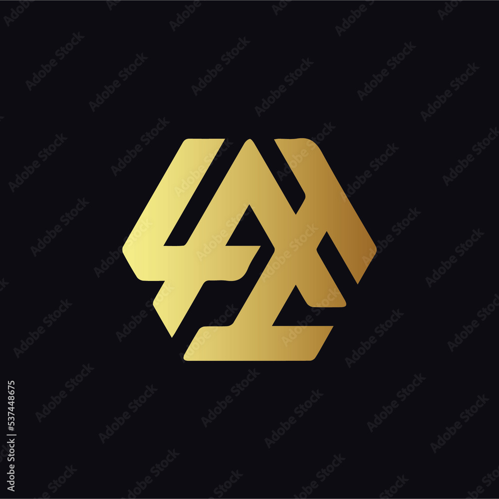 the letters LAI. vector logo monogram alphabet minimalist design the letters LAI. vector logo monogram alphabet minimalist design