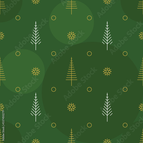 Beautiful seamless christmas pattern with spruce branches. berries and stars. Abstract vector illustration.
