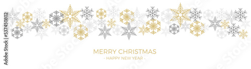 Vector Christmas Background. A cold winter with snowfall and ice crystals