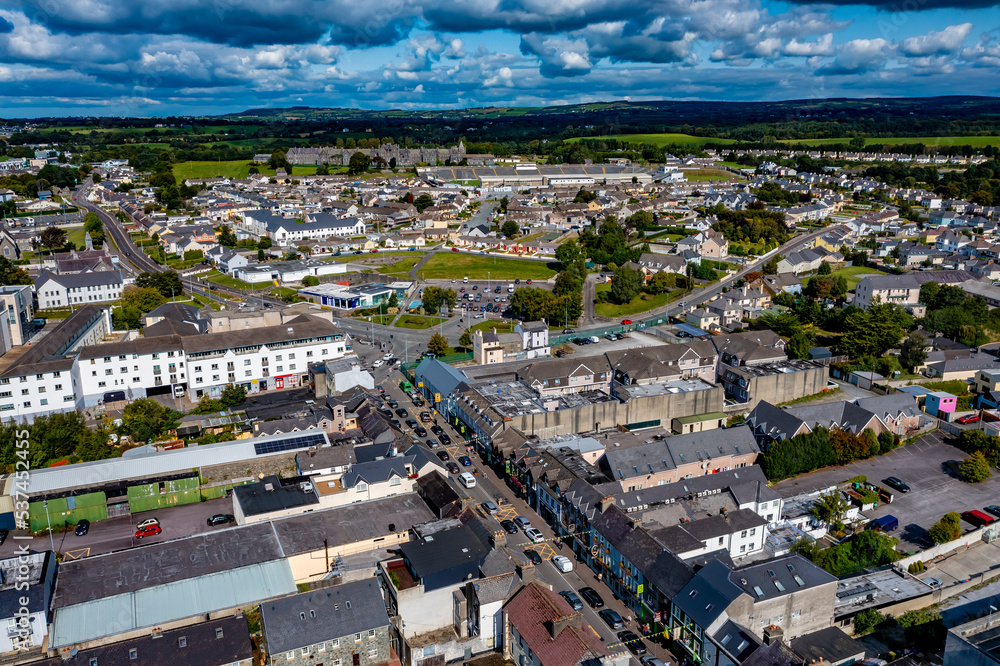 Fototapeta premium Killarney in Ireland Aerial View | Drone Pictures of the Town Killarney in County Kerry
