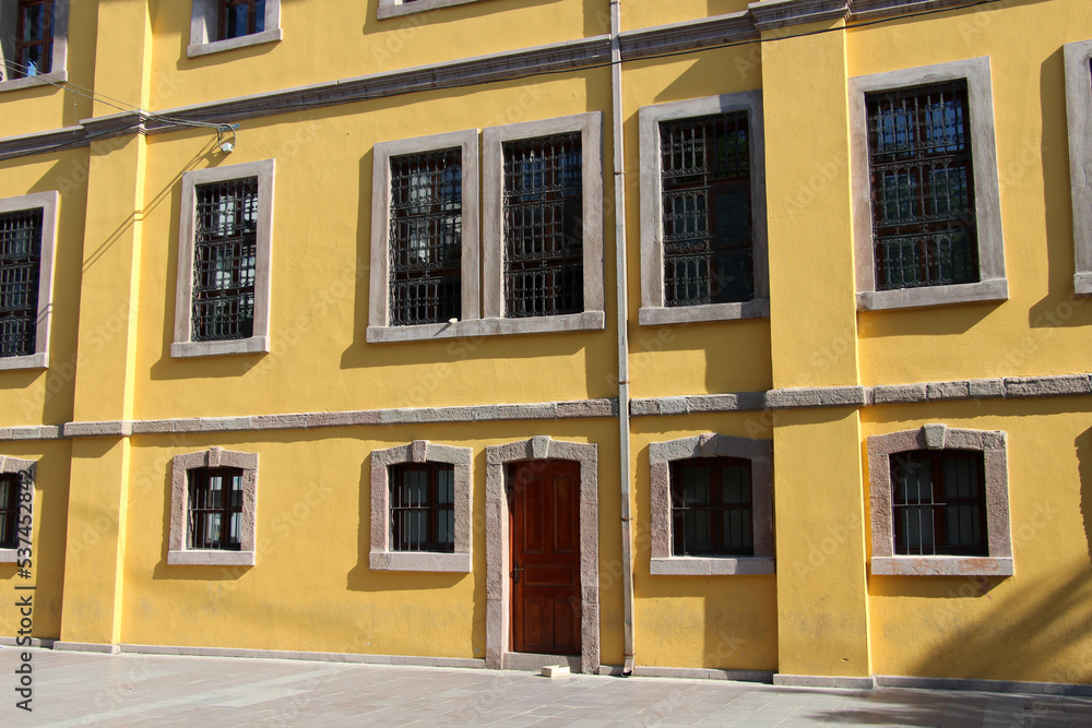 Obraz premium Historic Maturation Institute Building in Konya. The building was built in the last period of the Ottoman Empire.