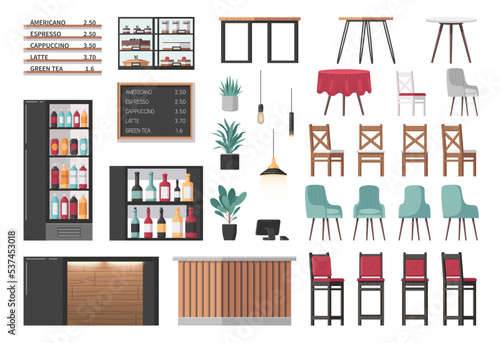 Restaurant Interior Constructor Set