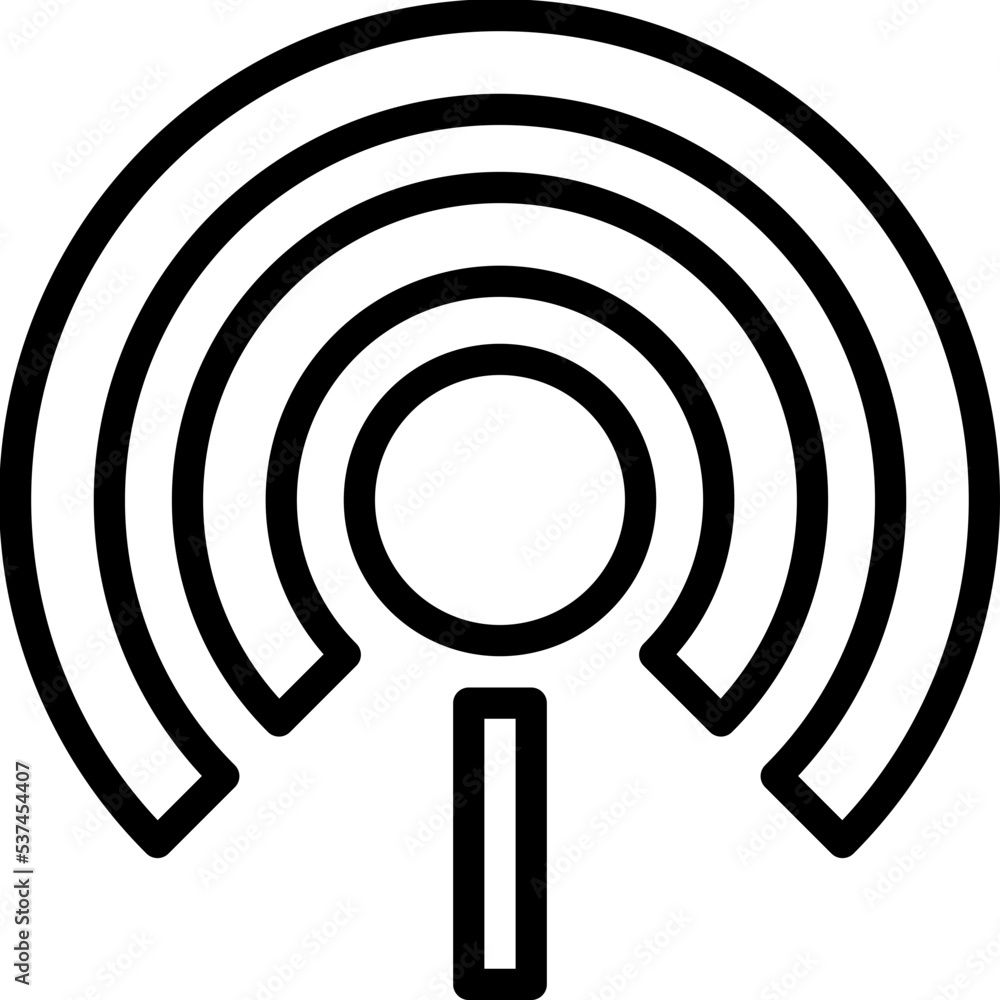 Hotspot line icon Hotspot line icon