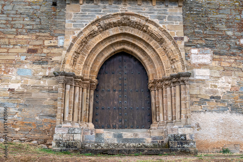 Door of Forgiveness  Church of Santiago Ap  stol  Villafranca del Bierzo  Le  n  Spain. French Way of Saint James.