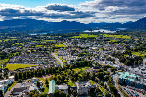 Killarney in Ireland Aerial View | Drone Pictures of the Town Killarney in County Kerry