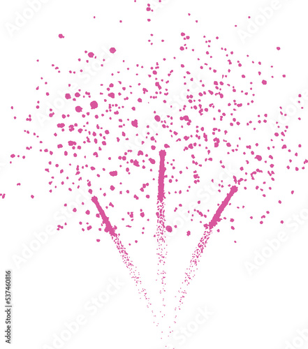 Beautiful bursting firework.