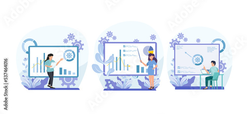 Business Flat Bundle Design Illustration