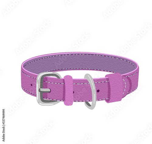 pink collar with pet