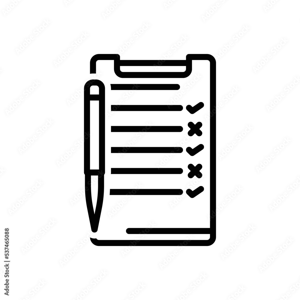 Black line icon for corrected Black line icon for corrected