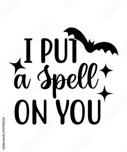 I put a spell on you svg design