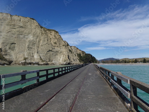 Long pier in New Zealand