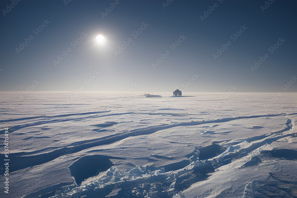 House buried in snow. Snowdrifts. Snowy wasteland. House buried in snow. Snowdrifts. Snowy wasteland.