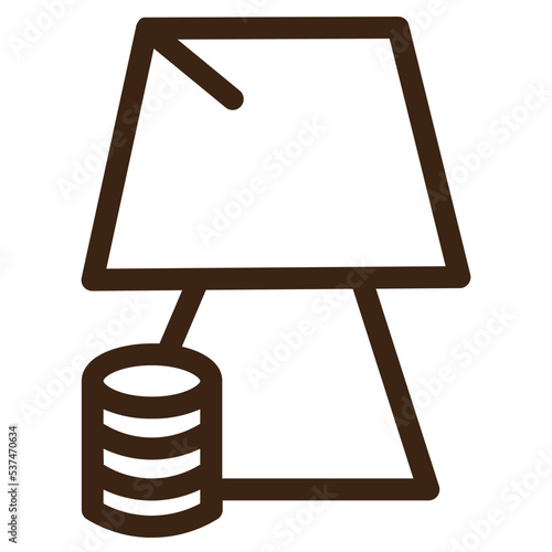 education fees university outline icon