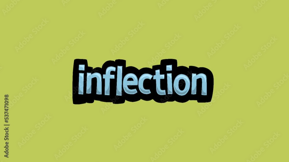 Yellow screen animation video written INFLECTION Yellow screen animation video written INFLECTION