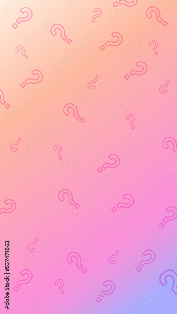 Question marks vertical banner concept in gradient colors. Answer  the question banner template.