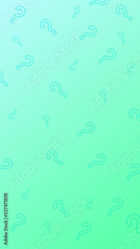 Question marks vertical banner concept in gradient colors. Answer the question banner template.