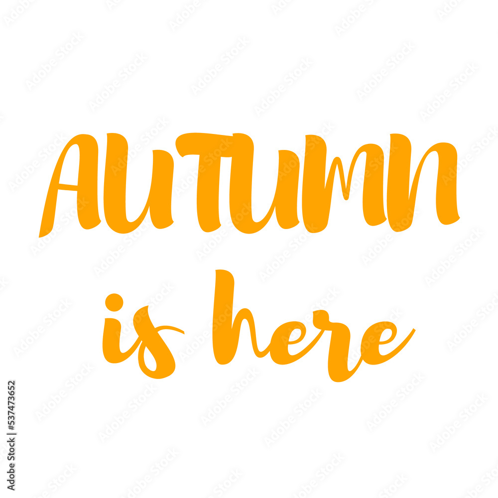 Autumn handwritten inscription. illustration on an isolated white background. Autumn handwritten inscription. illustration on an isolated white background.
