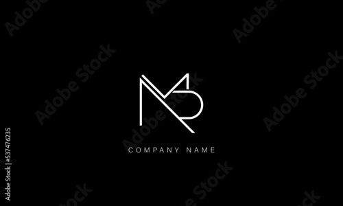 MR, RM Abstract Letters Logo Monogram