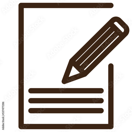 note text outline icon