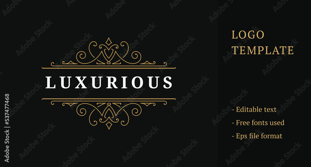 Luxury Ornament Royal Logo Template Design