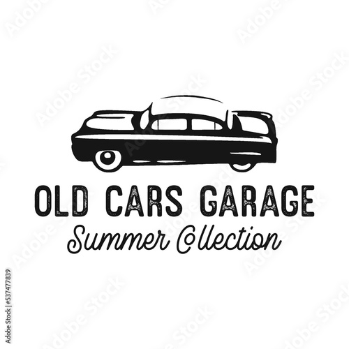 Poster for old cars garage