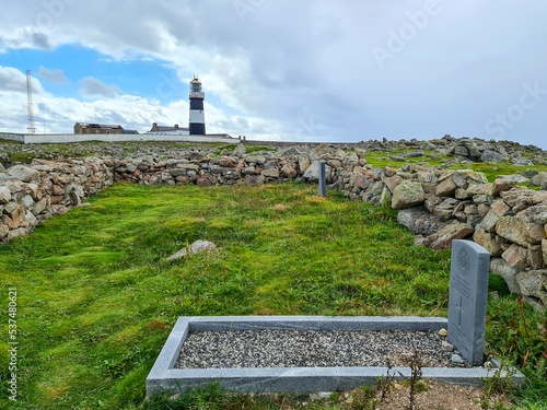 The foreighners graveyard close to the Lighthouse on Tory Island, County Donegal, Republic of Ireland photo