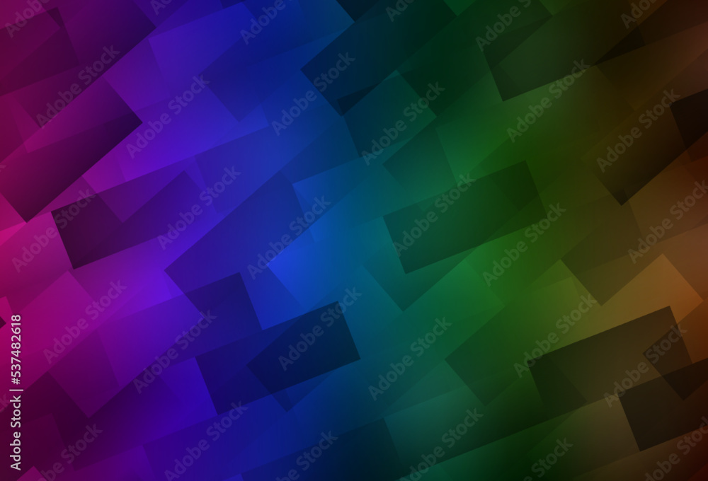 Obraz premium Dark Multicolor vector background in polygonal style.