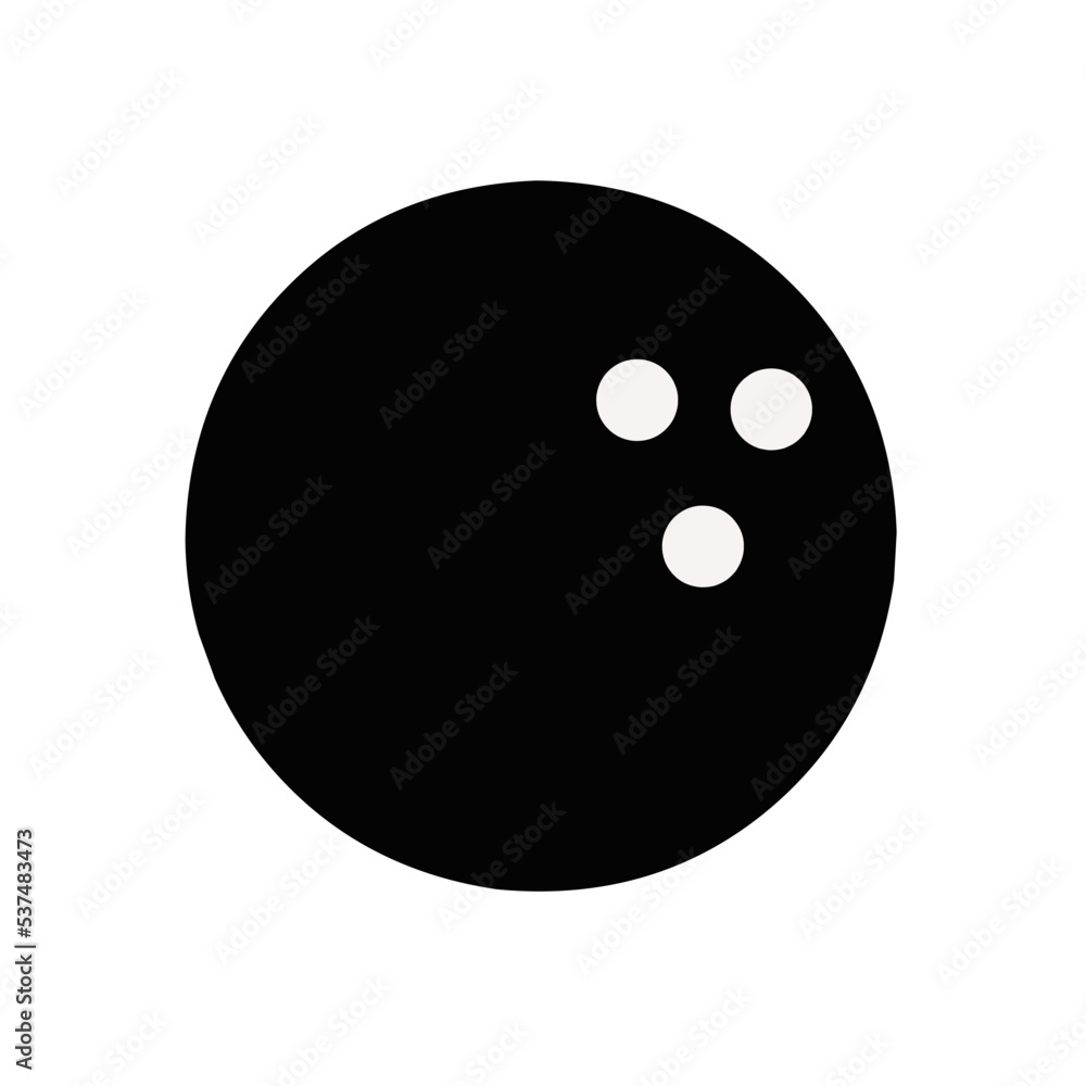 bowling ball icon vector with simple design bowling ball icon vector with simple design