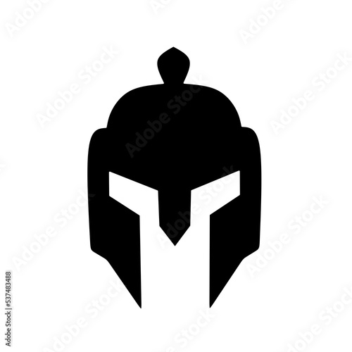 fighter knight helmet vector with simple design