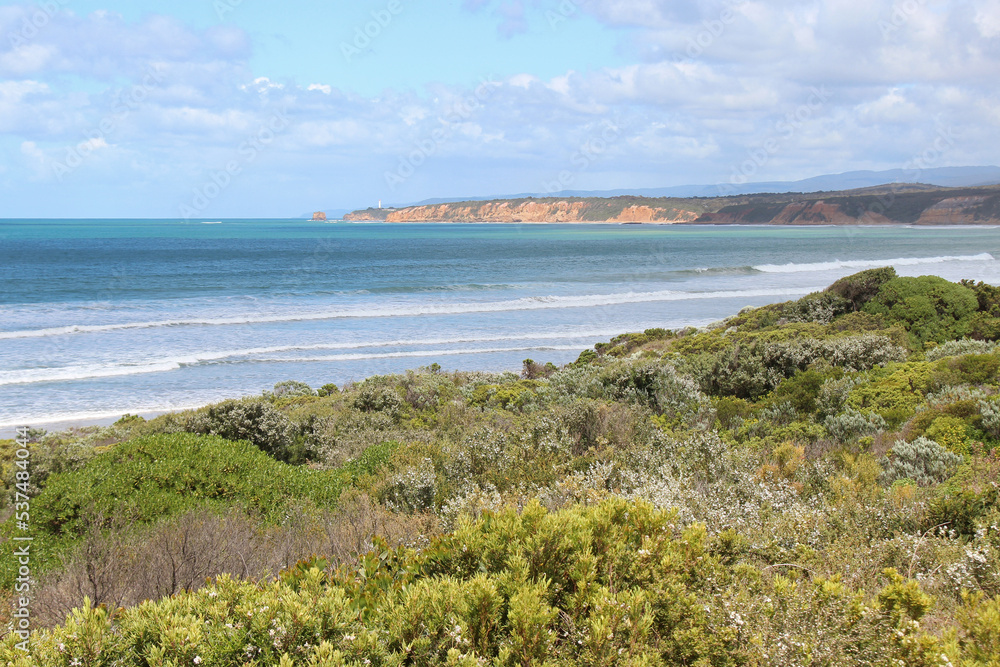 australian coast along the great ocean road 