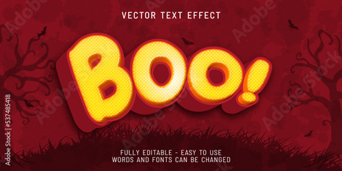 3d style effect text boo template