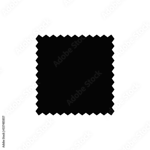 Microfiber cloth icon in black flat glyph, filled style isolated on white background