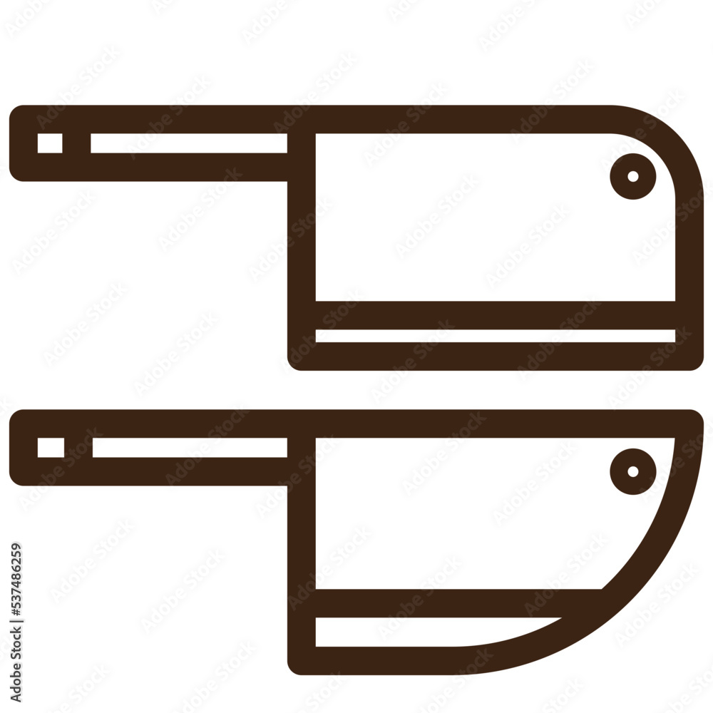 kitchen knife tools outline icon kitchen knife tools outline icon
