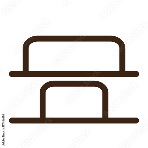 distribute tool vertical design outline icon