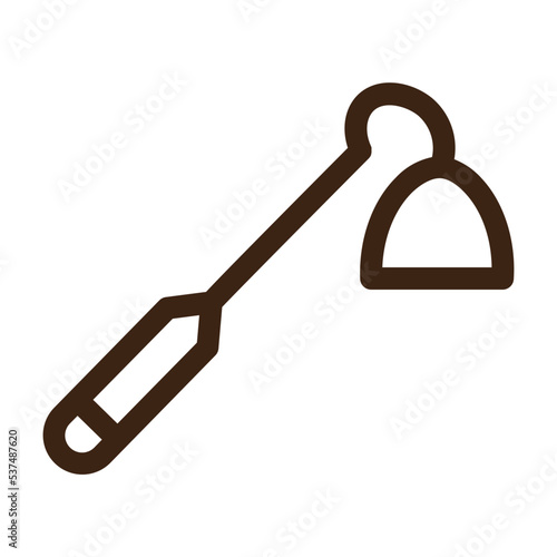 barn farm gardening hoe tool outline icon