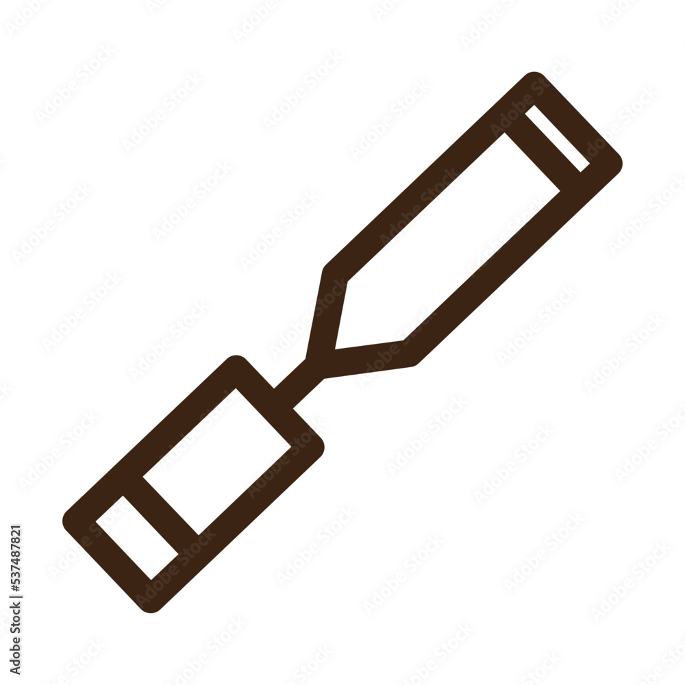 chisel tools workshop outline icon chisel tools workshop outline icon