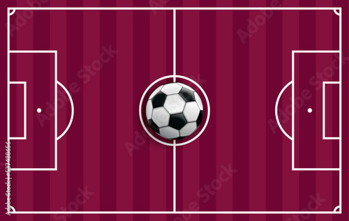 Classic Football Tactics Purple Striped Ground