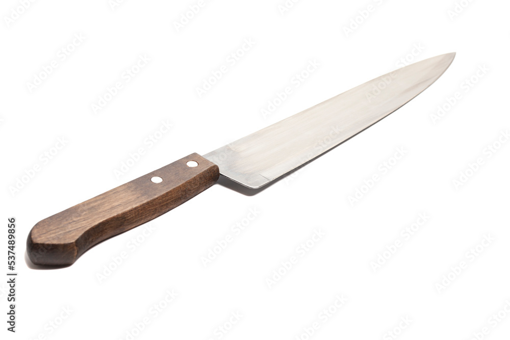 Chef's kitchen knife isolated on white background Chef's kitchen knife isolated on white background
