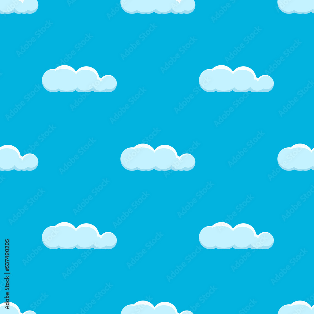 Seamless background with clouds Seamless background with clouds