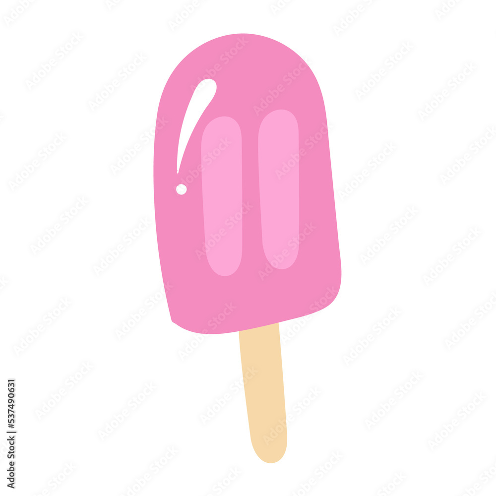 pink ice cream sticker pink ice cream sticker