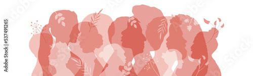 People stand side by side together. 