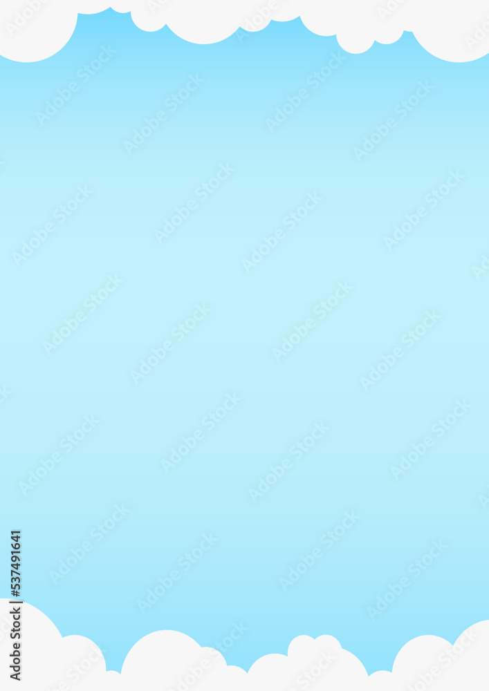 Blank letter to Santa Claus blue background with snow Blank letter to Santa Claus blue background with snow